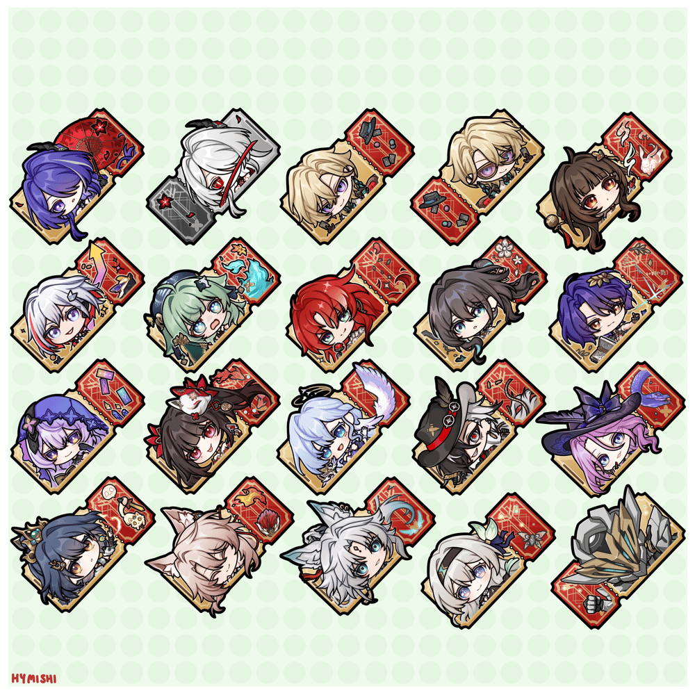 Image of HSR Holo Vinyl Stickers