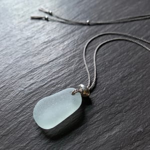 Image of Pale aqua sea glass necklace - Southwold