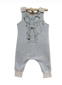 New Mouse Screen Printed Organic Cotton Romper  