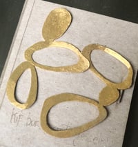 24k gold plated cairn earrings 