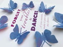 April 23rd - forget your troubles and dance - Butterfly quote art