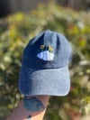 Dibé Embroidered Hat with Buckle Fastener (Blue/Denim)