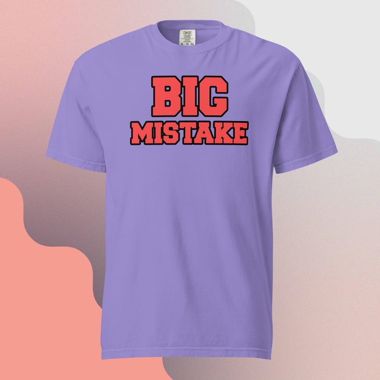Premium Big Red Mistake T-Shirt Image 3