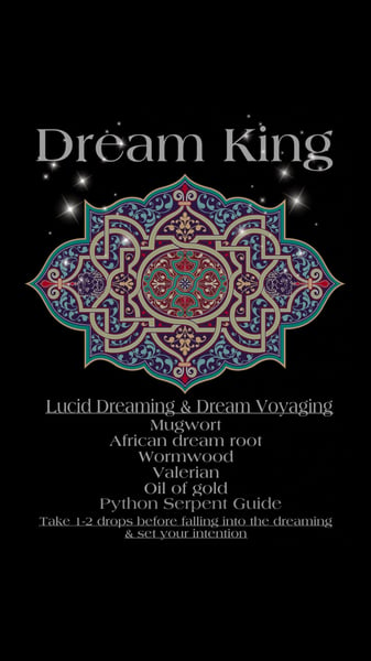 Image of Dream king Lucid Dreaming & Dream Voyaging 4ml Bottle 