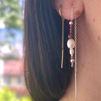 Image 1 of Love thread earring