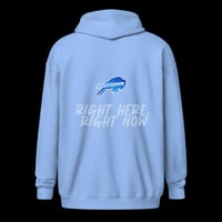 Image 3 of Unisex Buffalo Bills Zip-Up Hooded Hoodie