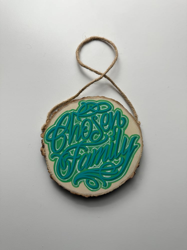 Image of Chosen Family - hand painted wooden plaque