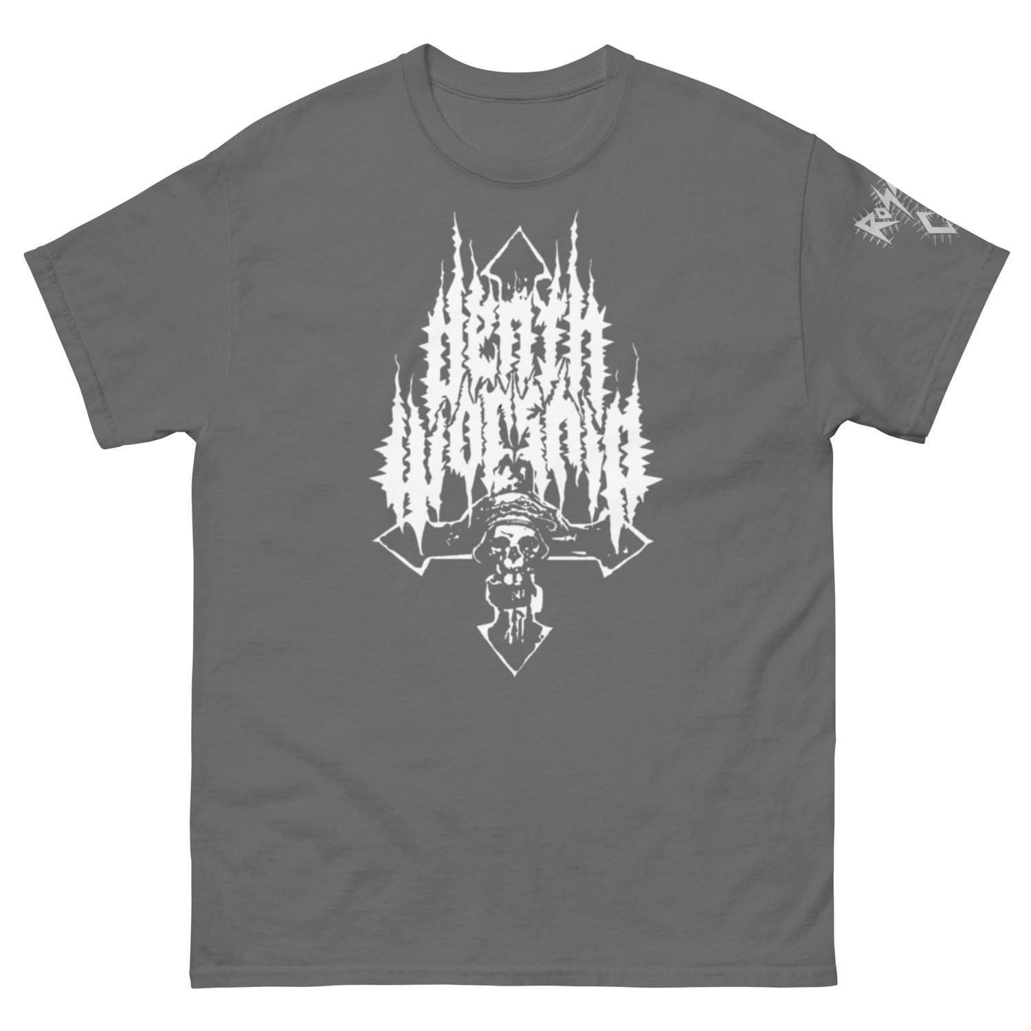 Image of Death Worship Cross Grey Shirt