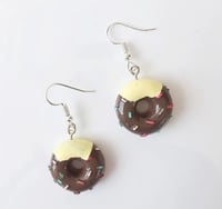 Chocolate Donut Earrings 