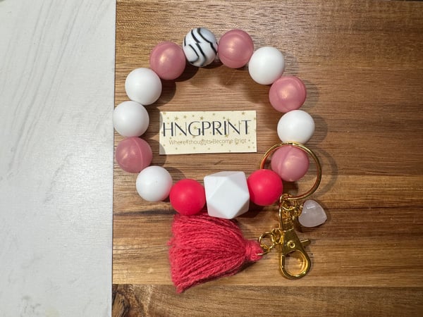 Image of Pink Wristlet Keychain