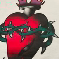 Image 5 of SACRED HEART TEE - white