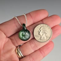 Image 5 of Mini Silver Dichro: Green Leprechaun