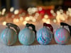 Marbled Ornaments - Jolly