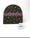 Image of World Peace Rhinestone Graffiti Collection Beanie Brown Color