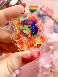 Image 2 of Coraline and the Buttons Charm 2 Inches Holographic