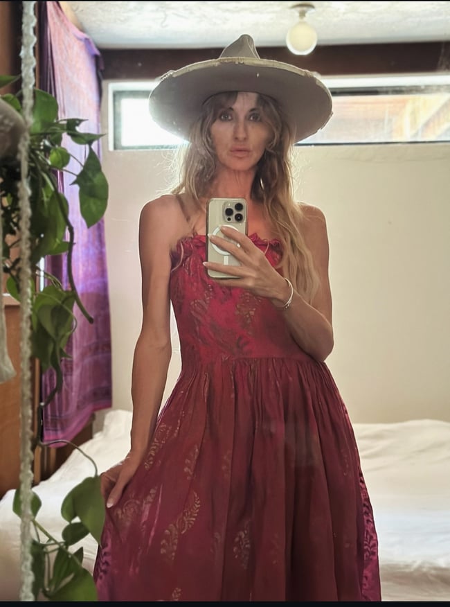 70s Indian cotton dress Monsoon London 