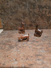 Image 2 of Bronze Deer Ornamnets