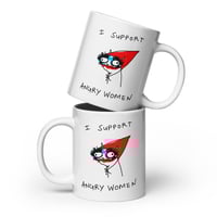 Image 2 of White glossy mug ANGRY WOMEN 