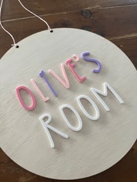 Image 3 of Personalised Wooden Kids Room/Door Sign/Room Signs 