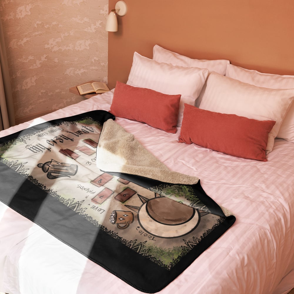 My Cozy Tarot Sherpa blanket