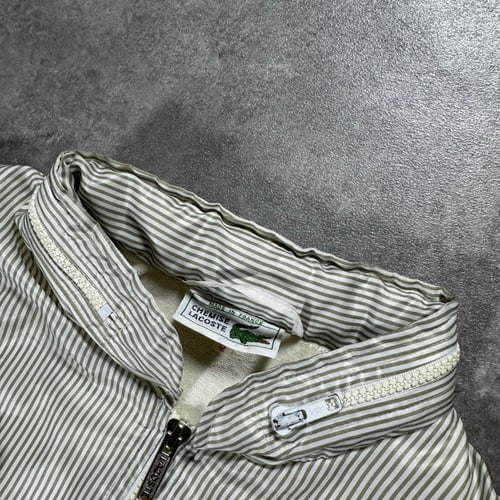 Image of 1980s  Chemise Lacoste Striped Bomber Jacket, Size Large