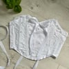White Lace corset with embellishment