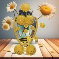 Image 4 of Golden Bloom Regal Jewelry Set