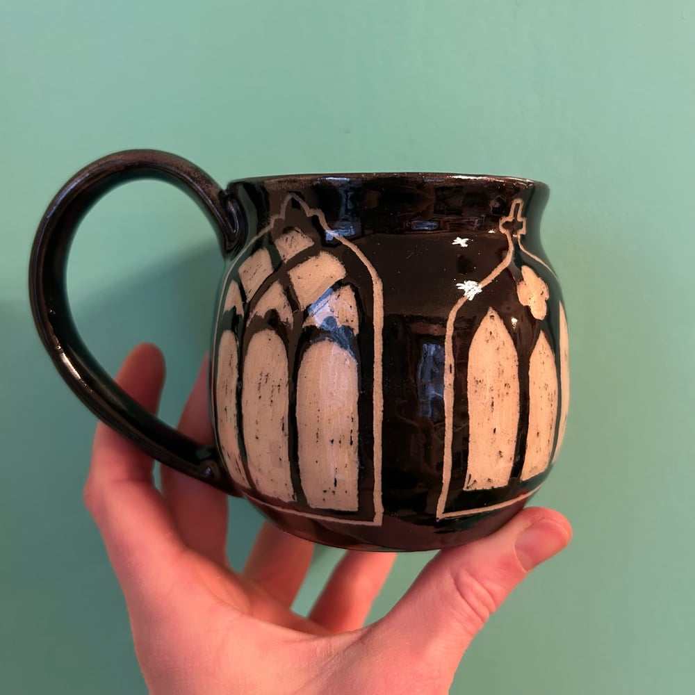 Image of gothic church mug