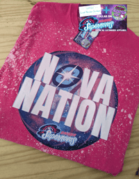 Image 2 of PINK Bleached NOVAS NATION tee