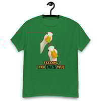 Image 4 of Unisex classic tee, Productive Duck Funny Tee