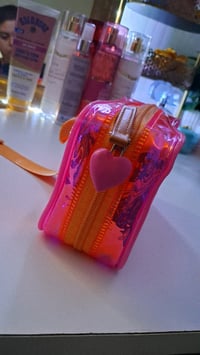 Image 4 of HOLOGRAPHIC Pink Cosmetics Travel Bag 