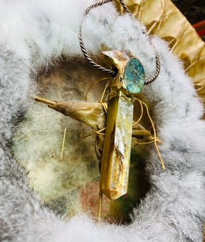Image of ROOTS TO BLOSSOM- Muscavite & Chrysocolla
