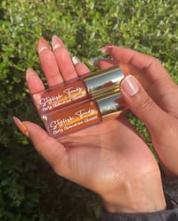 Image 2 of *BLINGALISCOUS Gloss Keychain* “CEO,000” Bronze Gold Shimmery Vanilla Scented Gloss!