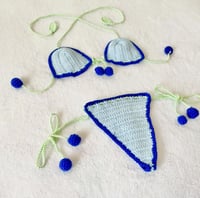 Image 2 of Crochet Blueberry Micro Bikini 