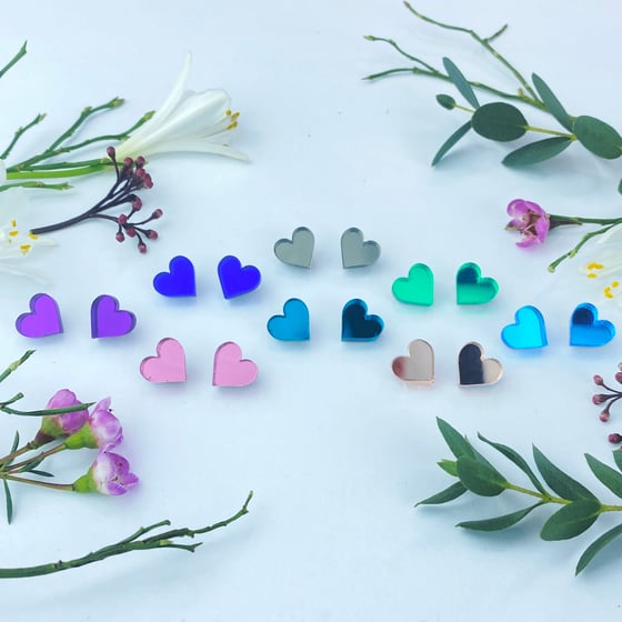 Image of Srdíčka Větsi barevné zrcadlové