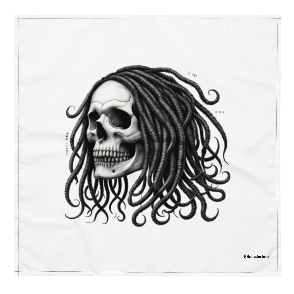 Image of All-over print bandana- new Ohmisfortune skull