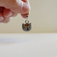 Image 2 of Gray Tabby Stitch Marker