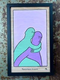 Image 1 of Toothpaste Kisses. Framed.