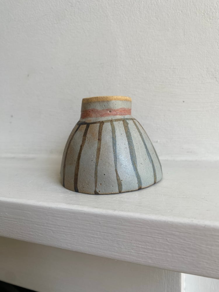 Deep footed bowl (washed black lines) Image 2