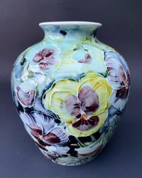 Image 2 of “Pansies” vase