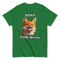 Image 12 of Unisex classic tee, Zero Fox Given T-Shirt | Funny Fox Sarcastic Humor Graphic Tee