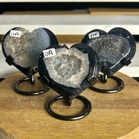 Image 1 of Black Agate Hearts ($10-$11)