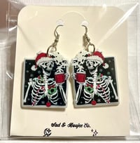 HOT COCOA HOLIDAY SKELETON EARRINGS