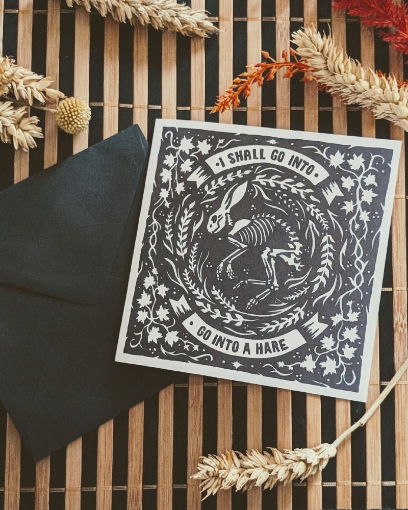HARE SPELL GREETING CARD PACK (3)