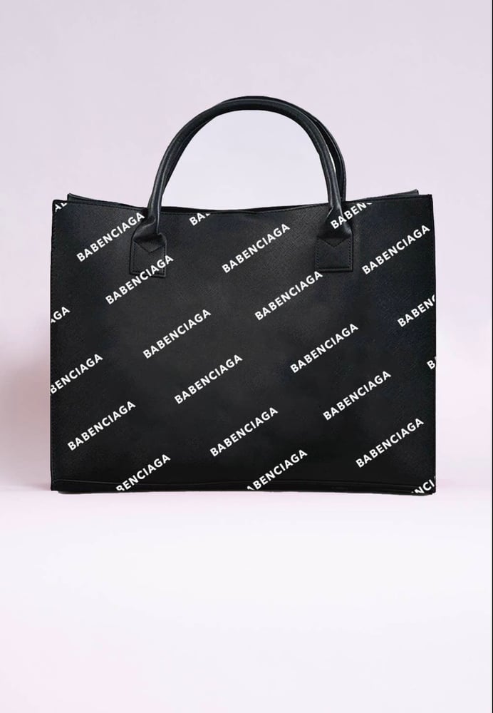 Image of Babenciaga inspired tote bag 