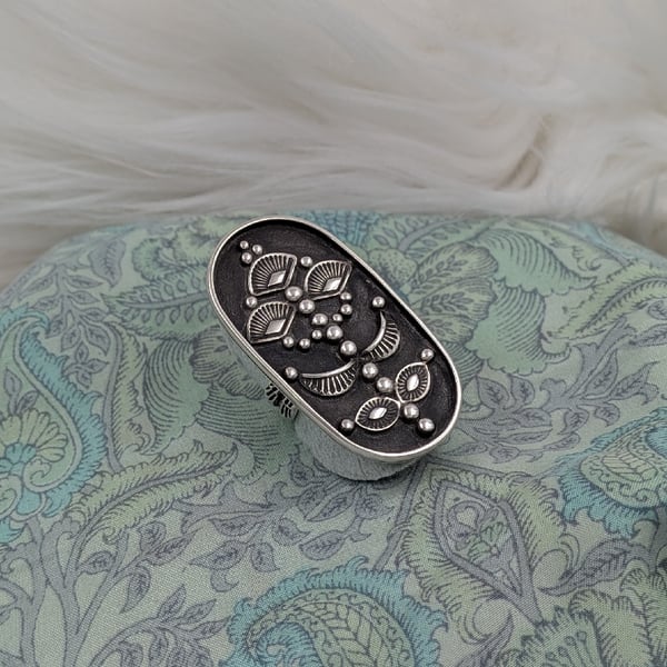 Image of Botanical All Silver Ring