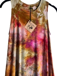 Image 8 of S Tank Pocket Dress in Warm Ink Ice Dye