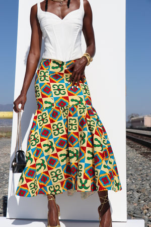 Image of The Abiba Skirt - Kente 