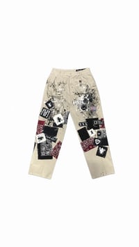 Image 1 of “LAWLESS” 056 PATCHWORK PANTS