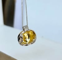 Image 4 of Sterling & Gold Watercast Pendant